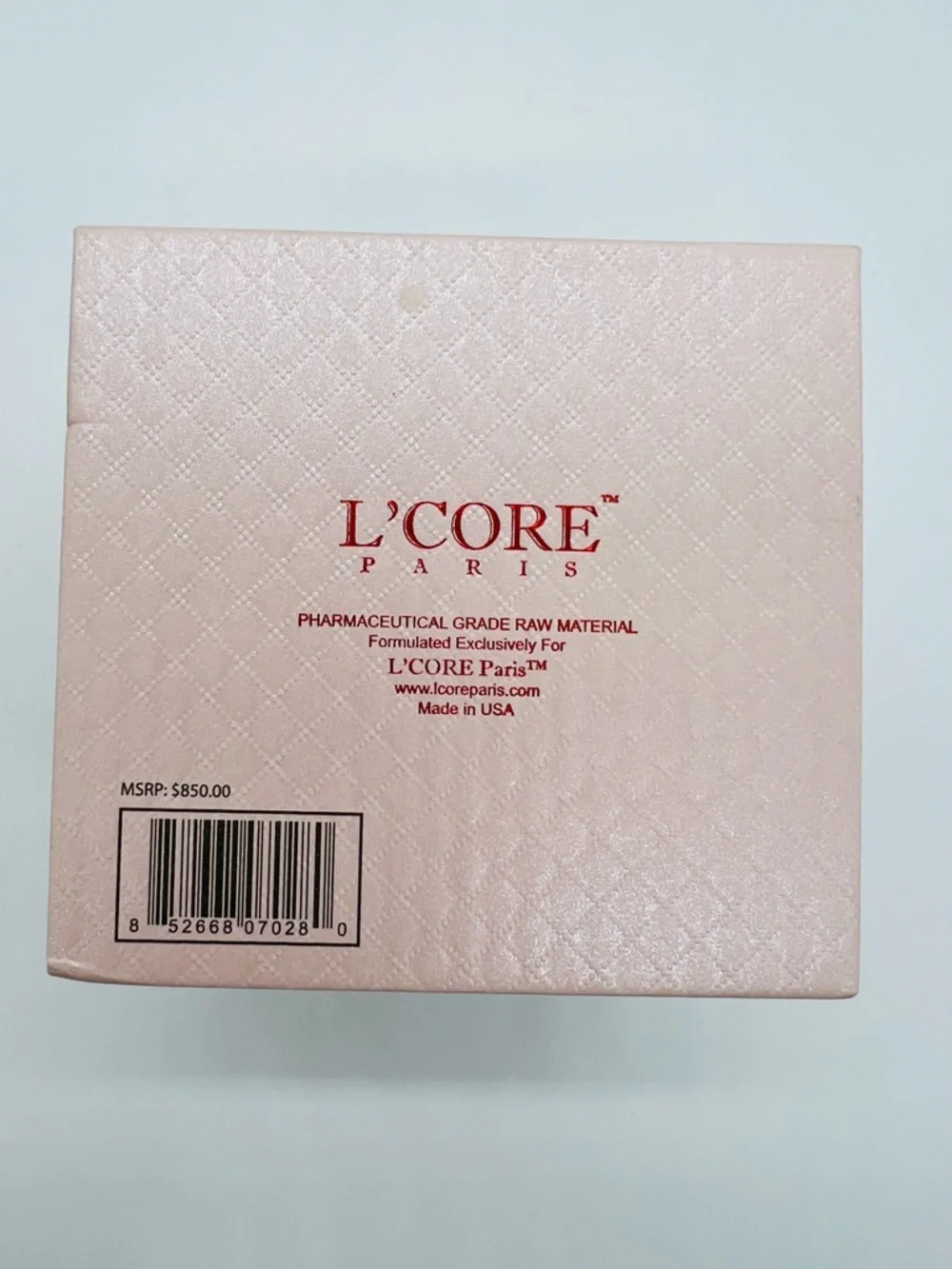 L'CORE Paris LAV’O Bio Ruby Infused Thermal Cream  -  1 ounce NIB